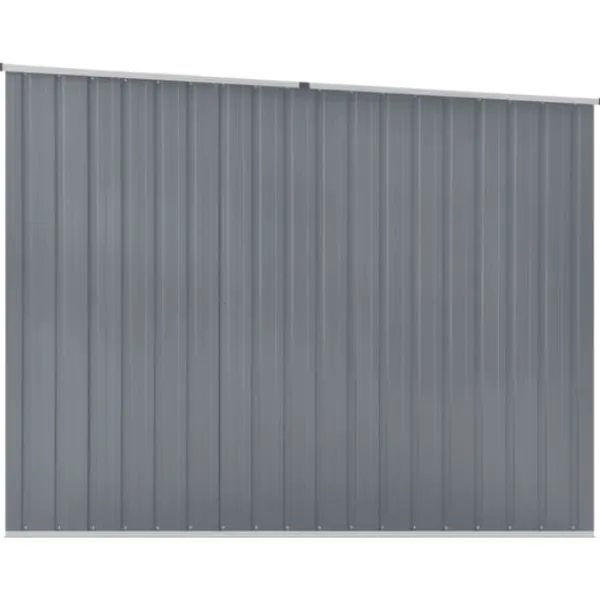 Best haveskur 195x198x159 cm galvaniseret stål grå - Skure & Redskabsskure Skure, Garager & Carports