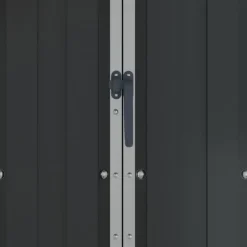 Online haveskur 116x45x175 cm galvaniseret stål antracitgrå - Skure & Redskabsskure Skure, Garager & Carports