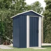 Outlet haveskur 126x97,5x177 cm galvaniseret stål antracitgrå - Skure & Redskabsskure Skure, Garager & Carports
