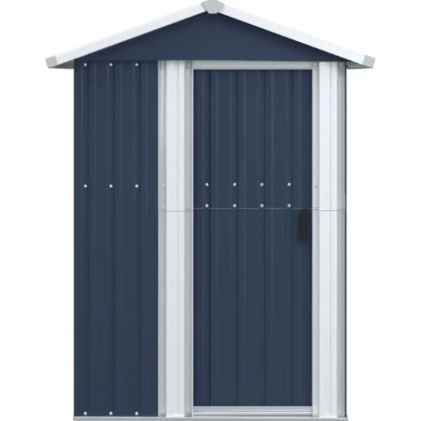 Outlet haveskur 126x97,5x177 cm galvaniseret stål antracitgrå - Skure & Redskabsskure Skure, Garager & Carports