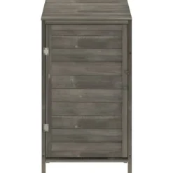 vidaXL Skure, Garager & Carports^haveskur 55x52x112 cm massivt grantræ antracitgrå - Skure & Redskabsskure