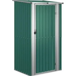 Best haveskur 118,5x97x209,5 galvaniseret stål grøn - Skure & Redskabsskure Skure, Garager & Carports