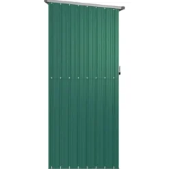 vidaXL Skure, Garager & Carports^haveskur 180,5x97x209,5 galvaniseret stål grøn - Skure & Redskabsskure