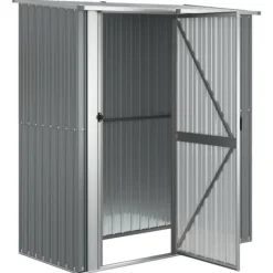 vidaXL Skure, Garager & Carports^haveskur 180,5x97x209,5 galvaniseret stål grå - Skure & Redskabsskure