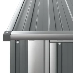 vidaXL Skure, Garager & Carports^haveskur 180,5x97x209,5 galvaniseret stål grå - Skure & Redskabsskure
