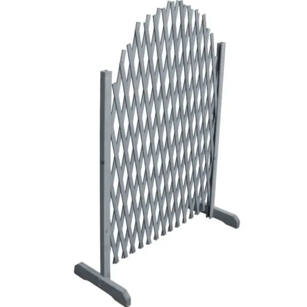 Best hegnsespalier 1,8x1 m massivt fyrretræ grå - Havehegn Buer, Spalier, Lysthuse Uden Tag