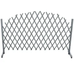 Best hegnsespalier 1,8x1 m massivt fyrretræ grå - Havehegn Buer, Spalier, Lysthuse Uden Tag