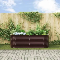 Sale Højbed Brun 240 x 80 x 81 cm Stål Plantningsbænke