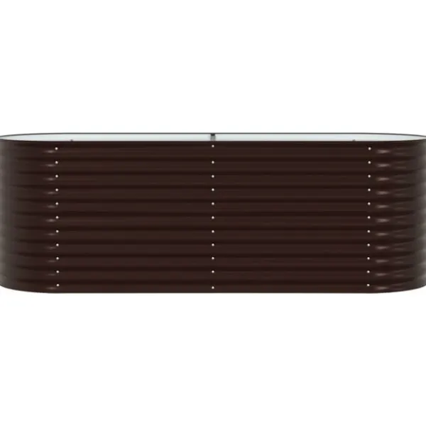 Sale Højbed Brun 240 x 80 x 81 cm Stål Plantningsbænke