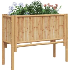 Outlet Højbed Brun 90 x 35 x 70 cm Bambus Plantningsbænke