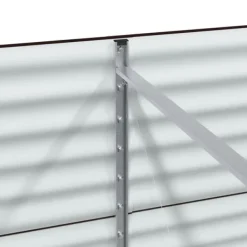 vidaXL Plantningsbænke^Højbed Brun 320 x 80 x 81 cm Stål
