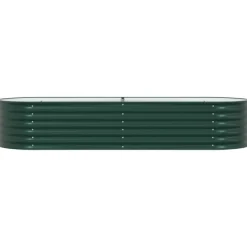 Online Højbed Grøn 240 x 80 x 44 cm Stål Plantningsbænke