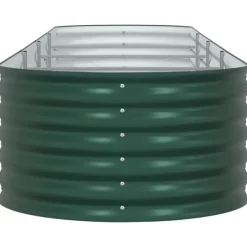 Discount Højbed Grøn 400 x 80 x 44 cm Stål Plantningsbænke