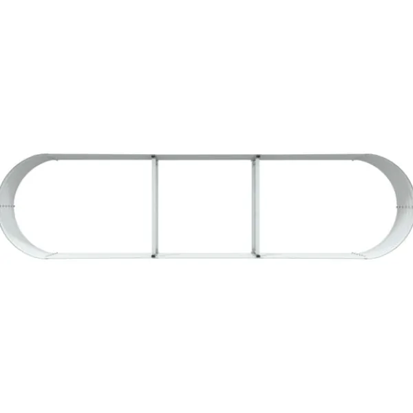 vidaXL Plantningsbænke^Højbed Grøn 320 x 80 x 44 cm Stål