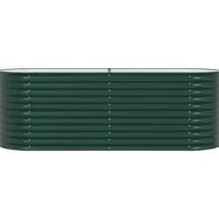 Clearance Højbed Grøn 240 x 80 x 81 cm Stål Plantningsbænke