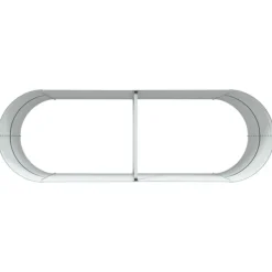 Clearance Højbed Grøn 240 x 80 x 81 cm Stål Plantningsbænke
