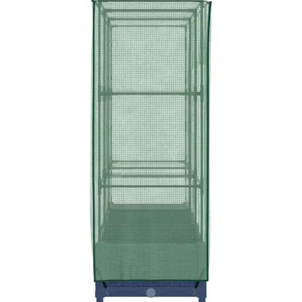 New højbed med drivhusovertræk 120x40x123 cm rattan-look Drivhus