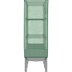 Hot højbed med drivhusovertræk 120x40x140 cm rattan-look Drivhus