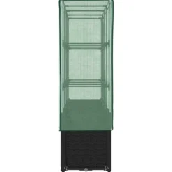 Discount højbed med drivhusovertræk 160x40x153 cm rattan-look Drivhus