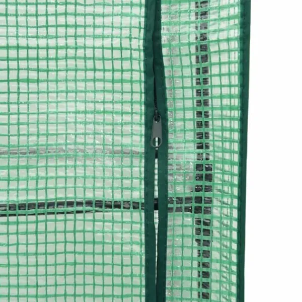 vidaXL Drivhus^højbed med drivhusovertræk 160x40x123 cm rattan-look
