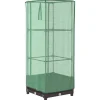 Clearance højbed med drivhusovertræk 40x40x123 cm rattan-look Drivhus