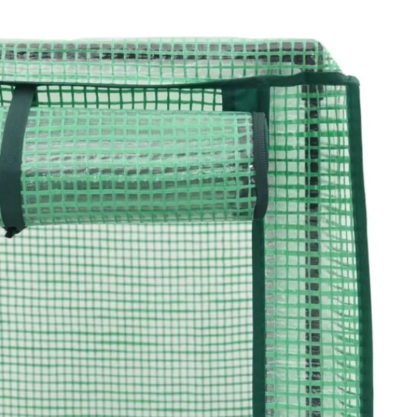 vidaXL Drivhus^højbed med drivhusovertræk 160x40x153 cm rattan-look
