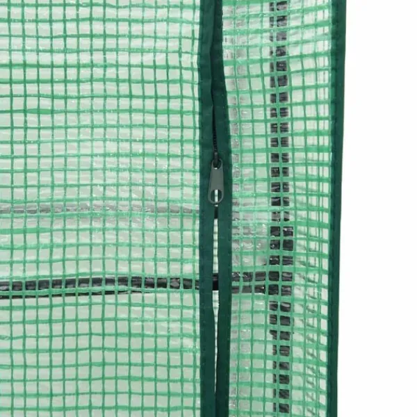 vidaXL Drivhus^højbed med drivhusovertræk 120x40x138 cm rattan-look