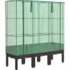 Discount højbed med drivhusovertræk 120x40x140 cm rattan-look Drivhus