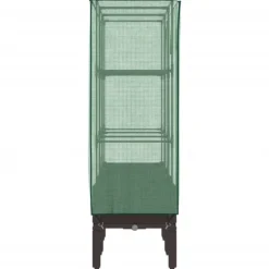 Discount højbed med drivhusovertræk 120x40x140 cm rattan-look Drivhus