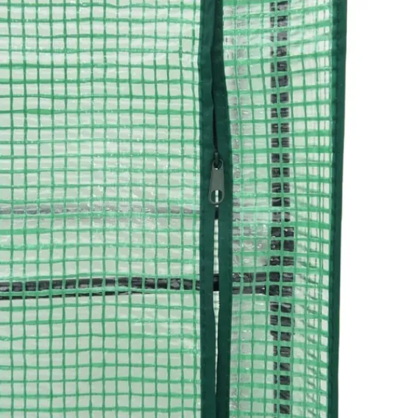 Clearance højbed med overtræk og hjul 80x50x182 cm rattan-look Drivhus