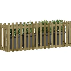 Online højbed med stakitdesign 200x50x70 cm imprægneret fyrretræ - Plantekrukker Krukker & Plantebeholdere