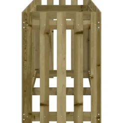 Online højbed med stakitdesign 200x50x70 cm imprægneret fyrretræ - Plantekrukker Krukker & Plantebeholdere