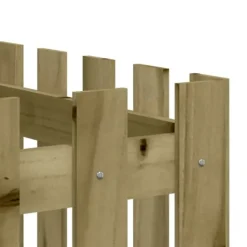 Online højbed med stakitdesign 200x50x70 cm imprægneret fyrretræ - Plantekrukker Krukker & Plantebeholdere