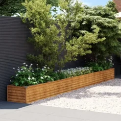 vidaXL Krukker & Plantebeholdere^højbed 482x50x36 cm cortenstål - Plantekrukker