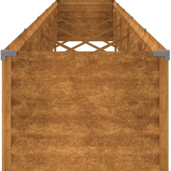 vidaXL Krukker & Plantebeholdere^højbed 482x50x36 cm cortenstål - Plantekrukker