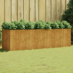 vidaXL Krukker & Plantebeholdere^højbed 280x80x80 cm cortenstål - Plantekrukker