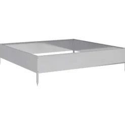 Clearance højbed 100x100x26 cm galvaniseret stål Plantningsbænke
