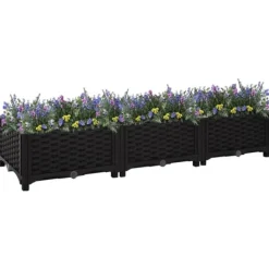 vidaXL Krukker & Plantebeholdere^højbed 120x40x23 cm polypropylen - Plantekrukker