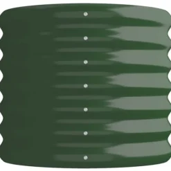 vidaXL Krukker & Plantebeholdere^højbed 114x40x36 cm pulverlakeret stål grøn - Plantekrukker