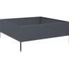 Clearance højbed 100x100x25 cm stål antracitgrå Plantningsbænke