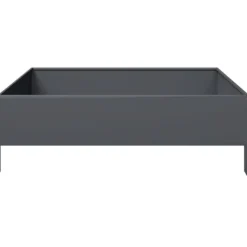 vidaXL Plantningsbænke^højbed 100x100x33,5 cm stål antracitgrå
