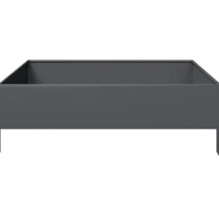 vidaXL Plantningsbænke^højbed 100x100x33,5 cm stål antracitgrå