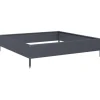 Hot højbed 100x100x26 cm stål antracitgrå Plantningsbænke