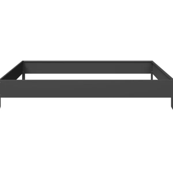 New højbed 100x100x18,5 cm stål sort Plantningsbænke