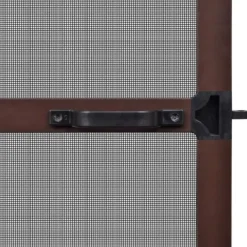 vidaXL Insektmiddel & Dyreafvisende Middel^hængslet insektnet til dør 100x215 cm brun - Husdøre