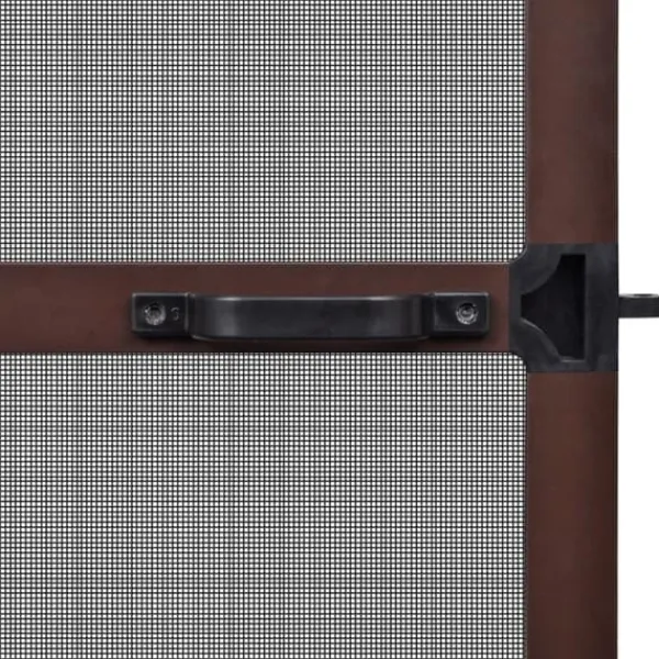 vidaXL Insektmiddel & Dyreafvisende Middel^hængslet insektnet til dør 100x215 cm brun - Husdøre