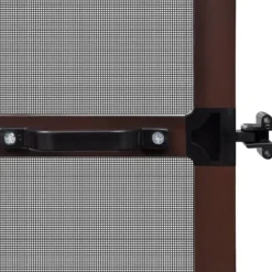 vidaXL Insektmiddel & Dyreafvisende Middel^hængslet insektnet til dør 100x215 cm brun - Husdøre