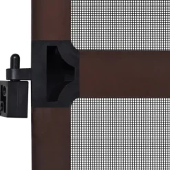 vidaXL Insektmiddel & Dyreafvisende Middel^hængslet insektnet til dør 100x215 cm brun - Husdøre