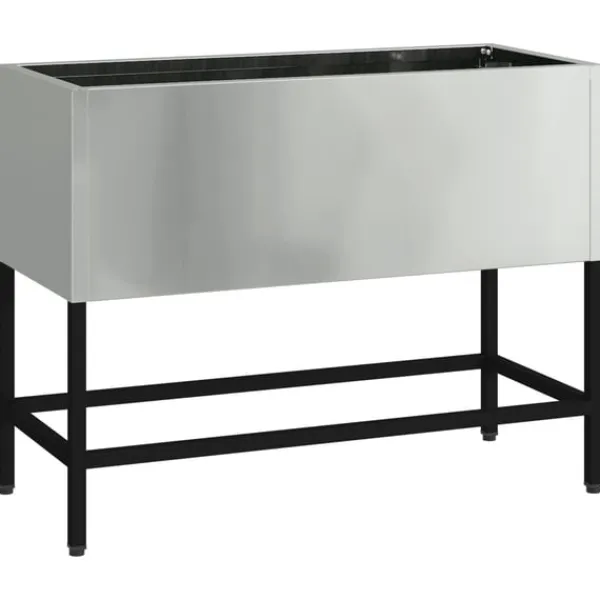 vidaXL Krukker & Plantebeholdere^Hævet haveplante Sølv 60 x 26 x 45 cm Galvaniseret stål