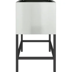 vidaXL Krukker & Plantebeholdere^Hævet haveplante Sølv 60 x 26 x 45 cm Galvaniseret stål